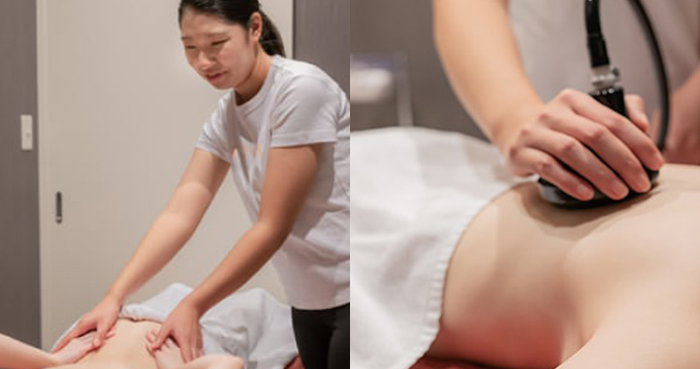 安心の“つきっきり”マンツーマン施術